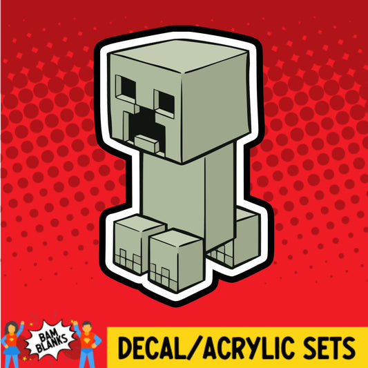 Block Creeper - DECAL AND ACRYLIC SHAPE #DA02528