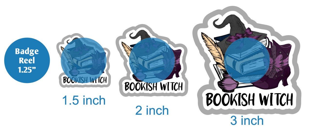 Bookish Witch - DECAL AND ACRYLIC SHAPE #DA02841