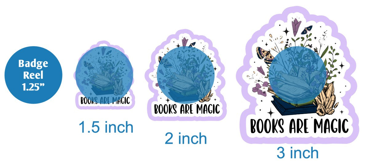 Books Are Magic - DECAL AND ACRYLIC SHAPE #DA02842