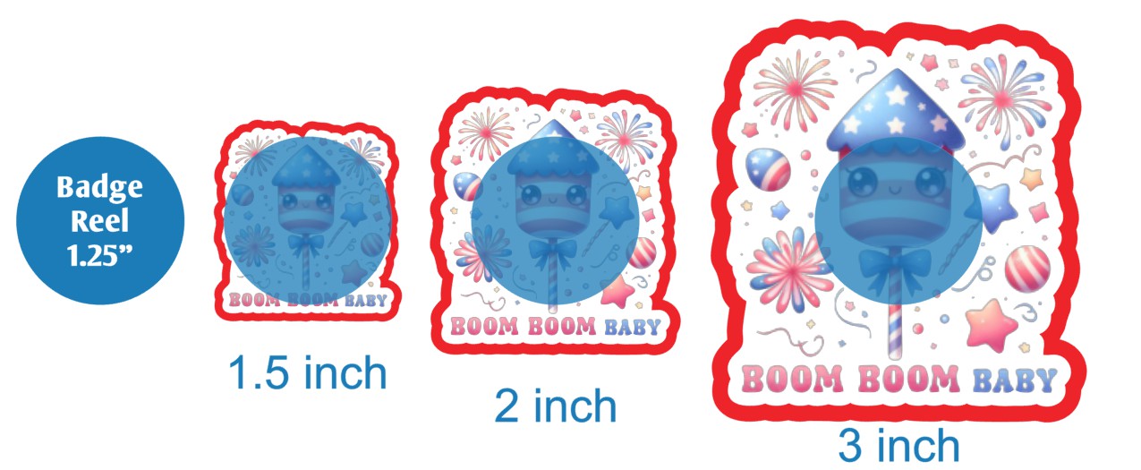 Boom Boom Baby - DECAL AND ACRYLIC SHAPE #DA02750