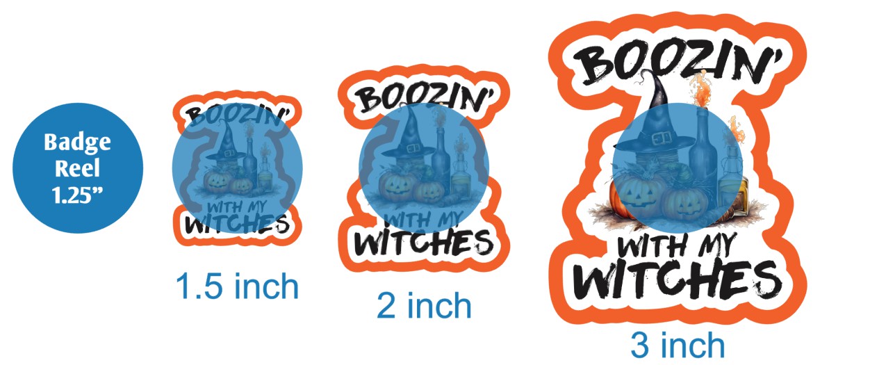 Boozin With My Witches - DECAL AND ACRYLIC SHAPE #DA03174