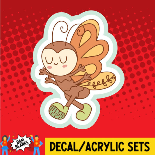 Butterfly Character - DECAL AND ACRYLIC SHAPE #DA02179