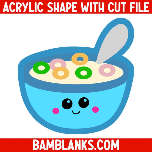 Cereal Bowl - Acrylic Shape #1365