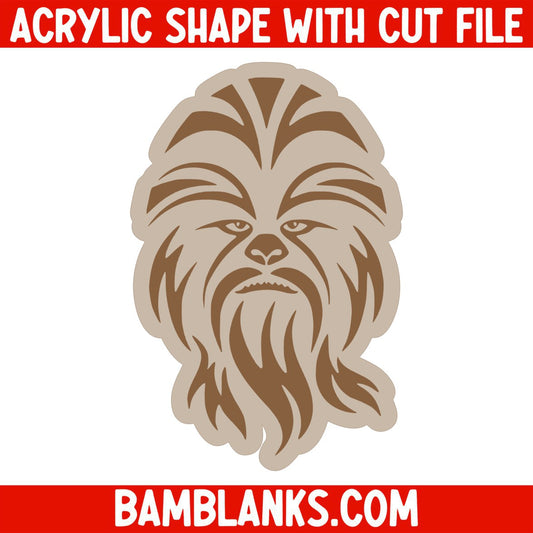 Chewie (Fan Art) -  Acrylic Shape #701