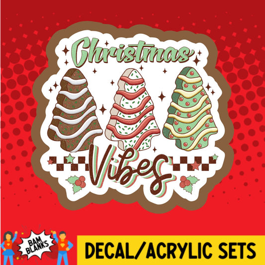 Christmas Cakes Vibes - DECAL AND ACRYLIC SHAPE #DA03492