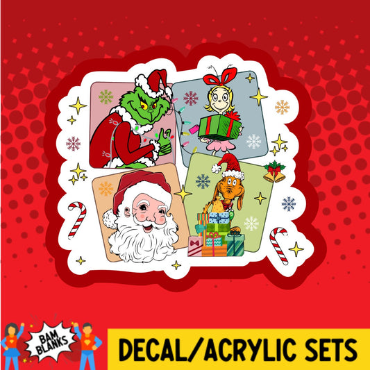 Christmas Grinch and Co - DECAL AND ACRYLIC SHAPE #DA03436