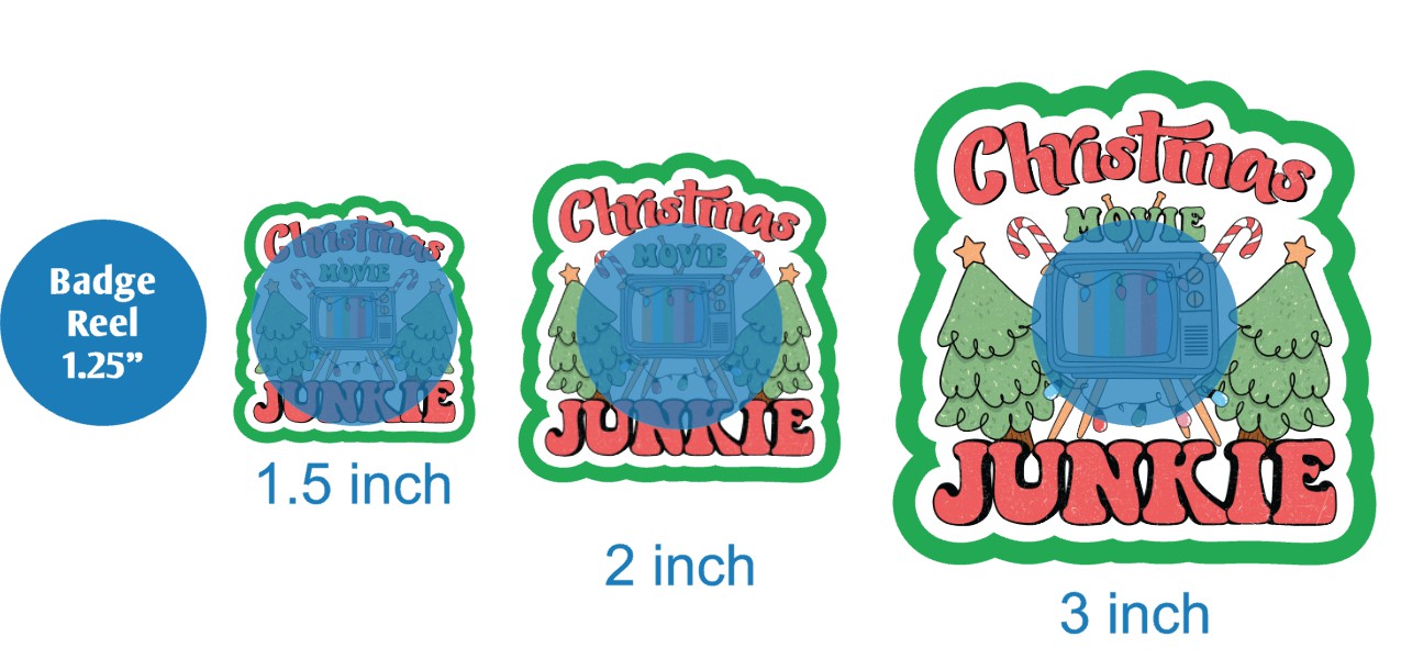 Christmas Movie Junkie - DECAL AND ACRYLIC SHAPE #DA03493