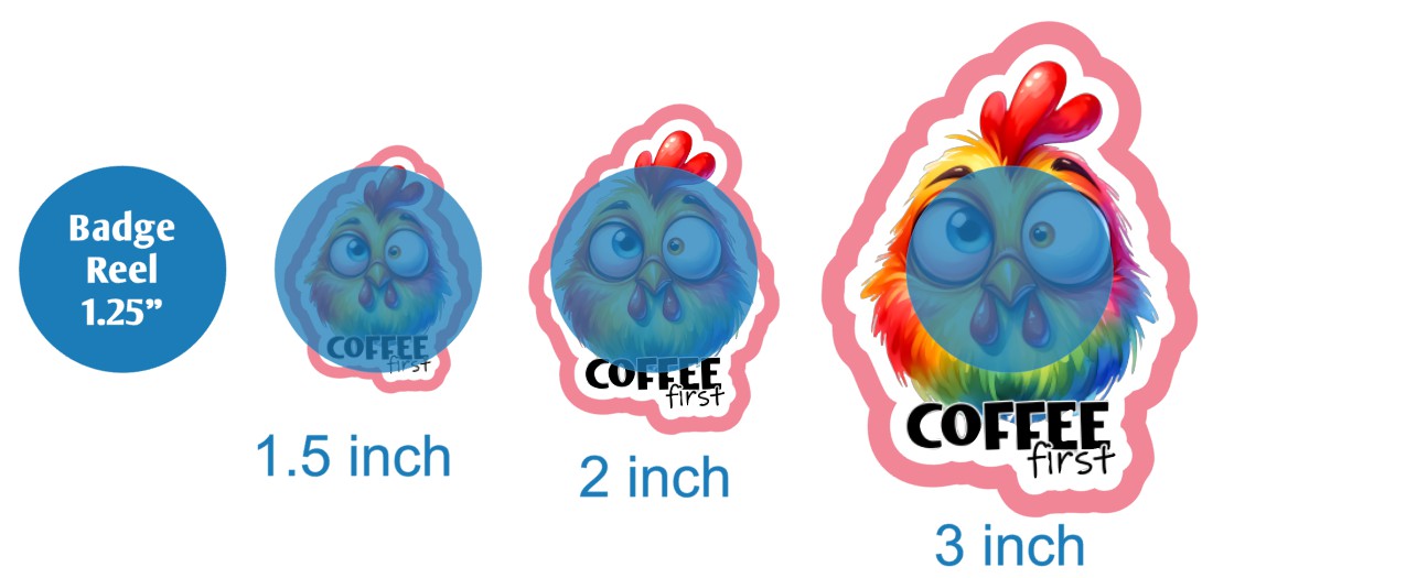 Coffee First Hen - DECAL AND ACRYLIC SHAPE #DA03111