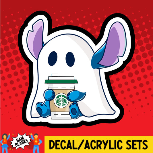 Coffee Ghost 626 - DECAL AND ACRYLIC SHAPE #DA02270