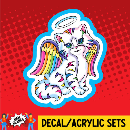 Colorful Cat Angel - DECAL AND ACRYLIC SHAPE #DA02680