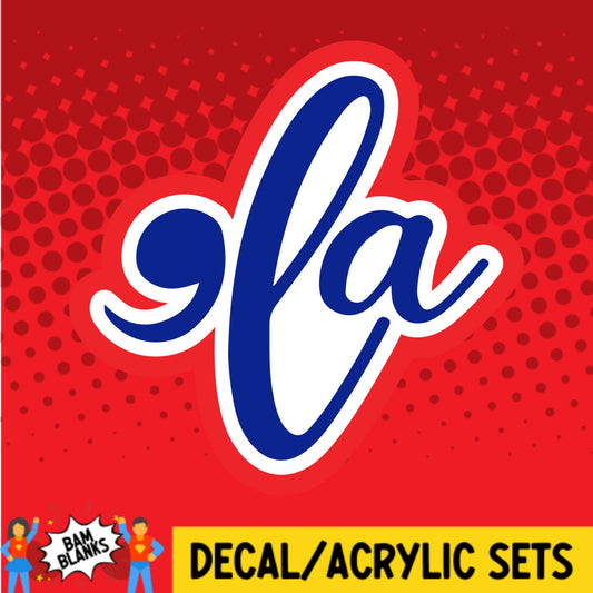 Comma La - DECAL AND ACRYLIC SHAPE #DA03264