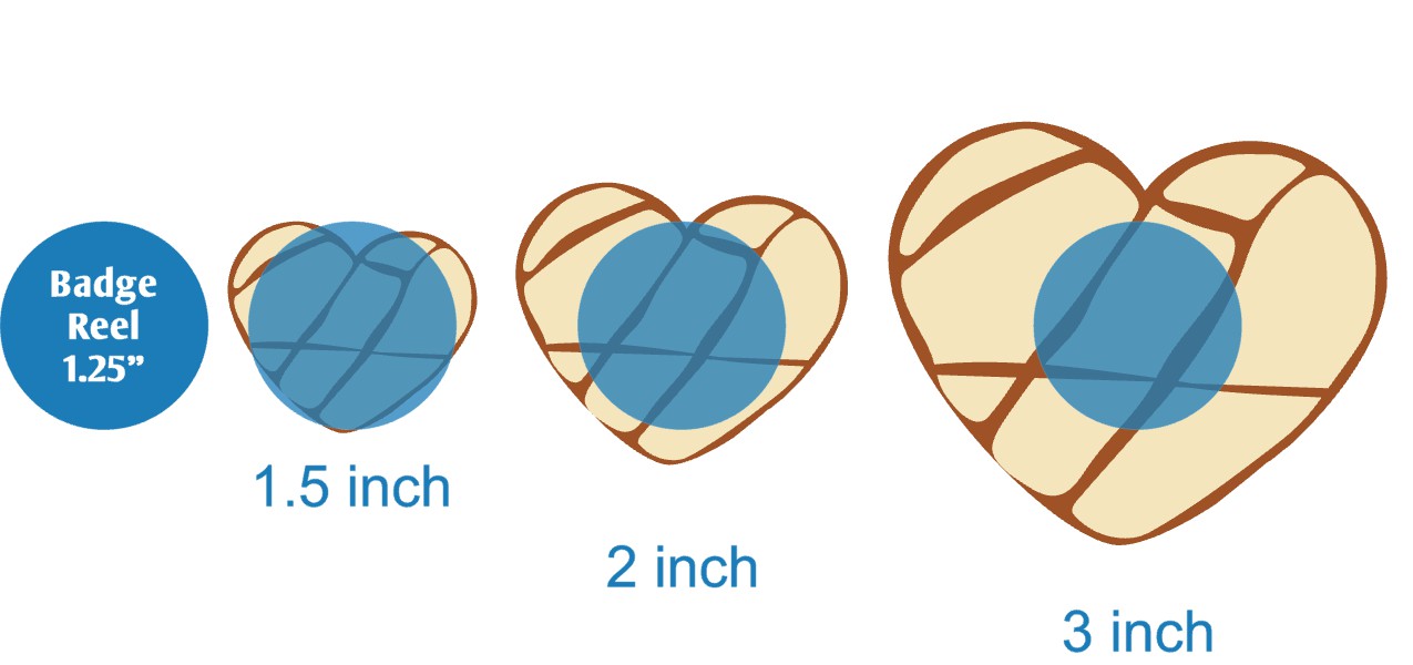 Concha Heart - Acrylic Shape #1585