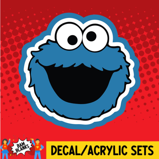 Cookie Monster - DECAL AND ACRYLIC SHAPE #DA02618