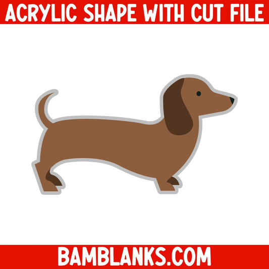 Dachshund - Acrylic Shape #525