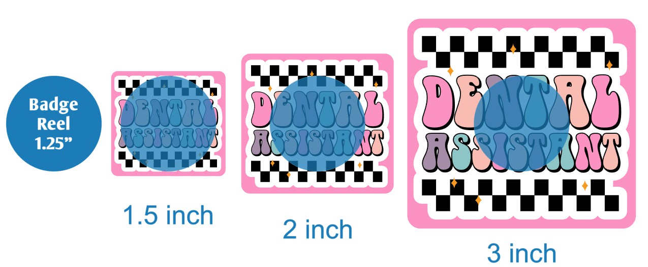 Dental Assistant Checkered - DECAL AND ACRYLIC SHAPE #DA02224