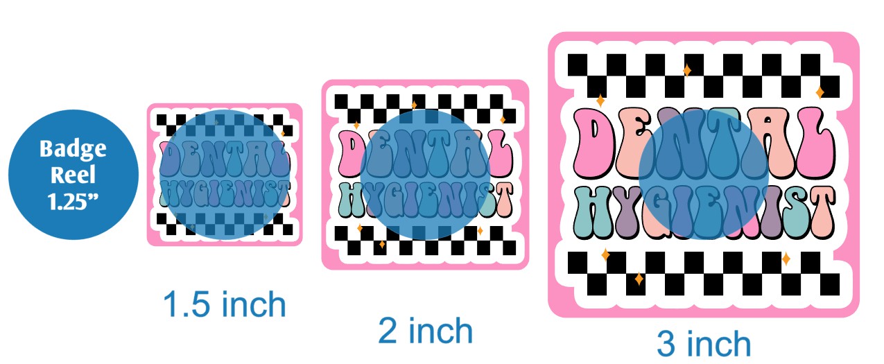 Dental Hygienist Checkered - DECAL AND ACRYLIC SHAPE #DA02223