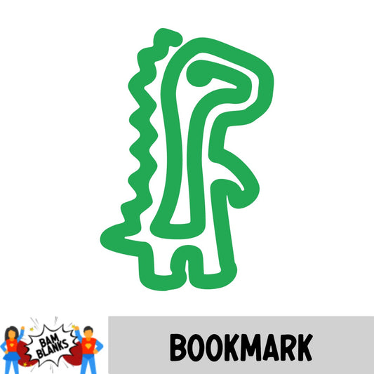 Dinosaur Bookmark - ACRYLIC SHAPE #BM0017
