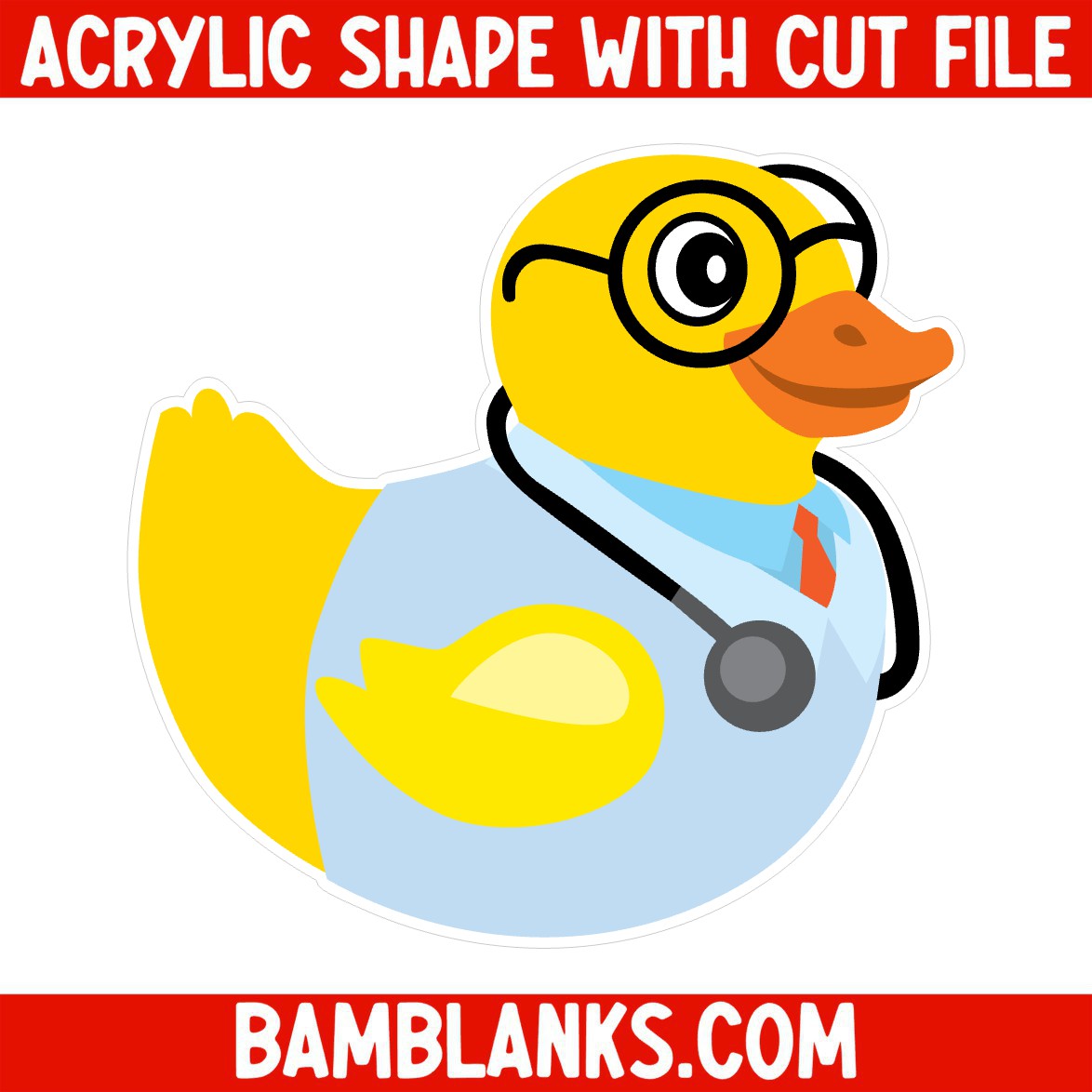Doctor Duck - Acrylic Shape #1675