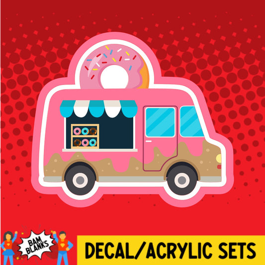 Donut Food Truck - DECAL AND ACRYLIC SHAPE #DA02388