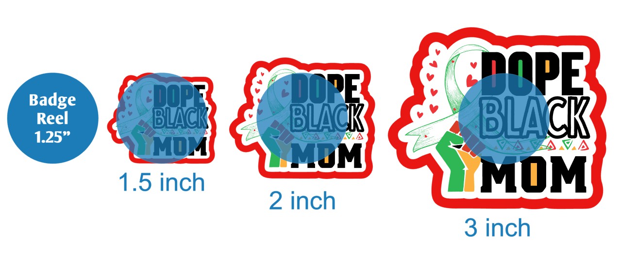 Dope Black Mom - DECAL AND ACRYLIC SHAPE #DA03569