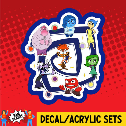 Emotional Characters Swirl - DECAL AND ACRYLIC SHAPE #DA03162