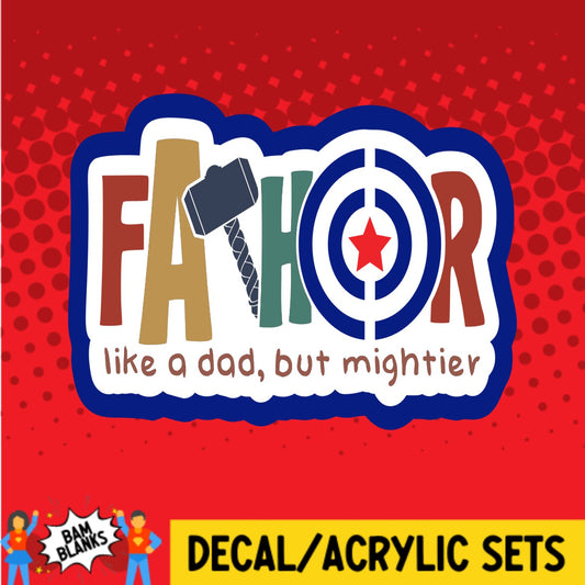 FaTHOR - DECAL AND ACRYLIC SHAPE #DA02813