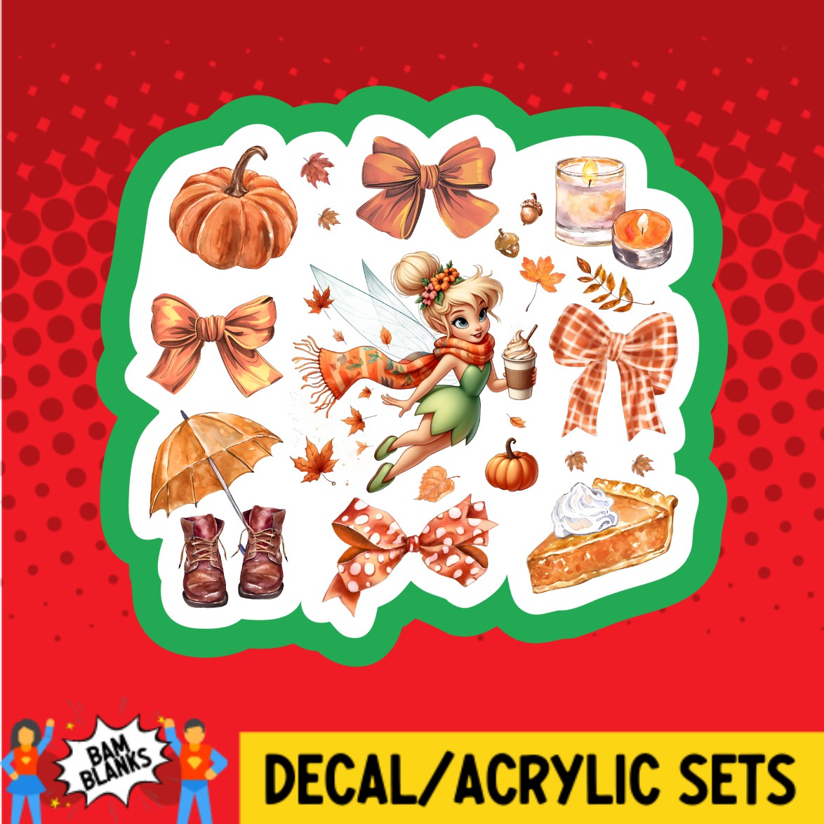 Fall Tinker Collage - DECAL AND ACRYLIC SHAPE #DA03208 – BAM Blanks and ...