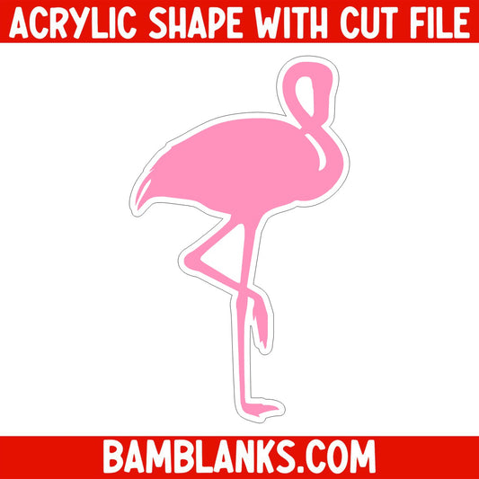 Flamingo - Acrylic Shape #1881