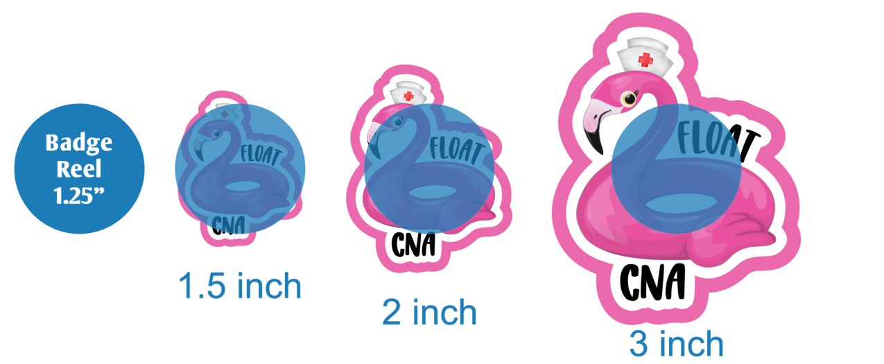 Float CNA Flamingo - DECAL AND ACRYLIC SHAPE #DA03259