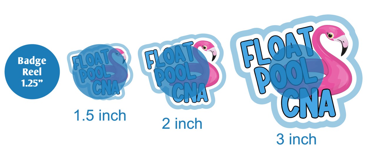 Float Pool CNA Flamingo - DECAL AND ACRYLIC SHAPE #DA03261