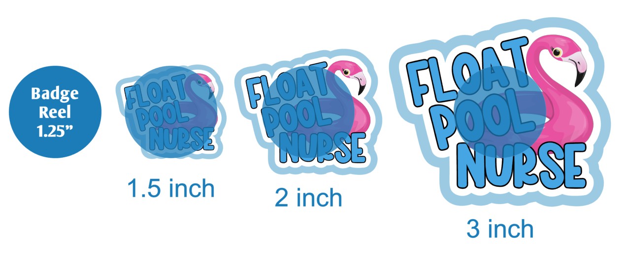 Float Pool Nurse Flamingo - DECAL AND ACRYLIC SHAPE #DA03262