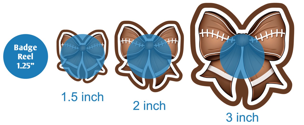 Football Coquette Bow - DECAL AND ACRYLIC SHAPE #DA03317