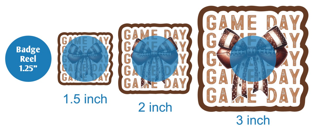 Football Coquette Bow Game Day - DECAL AND ACRYLIC SHAPE #DA03327