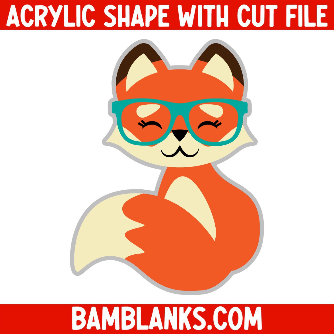 Foxy Nerd - Acrylic Shape #549