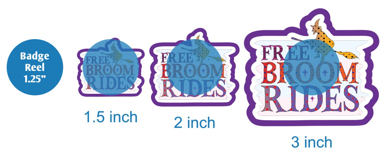 Free Broom Rides 2 - DECAL AND ACRYLIC SHAPE #DA02784