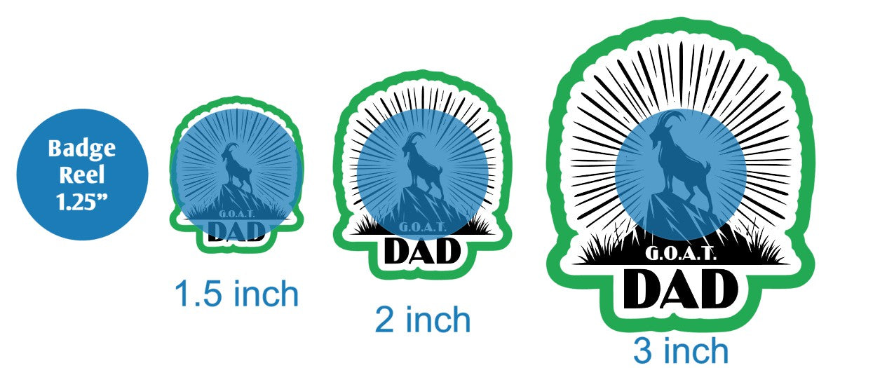 GOAT Dad - DECAL AND ACRYLIC SHAPE #DA02809 – BAM Blanks and More