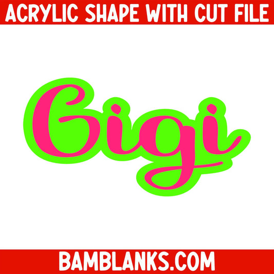 Gigi - Acrylic Shape #666