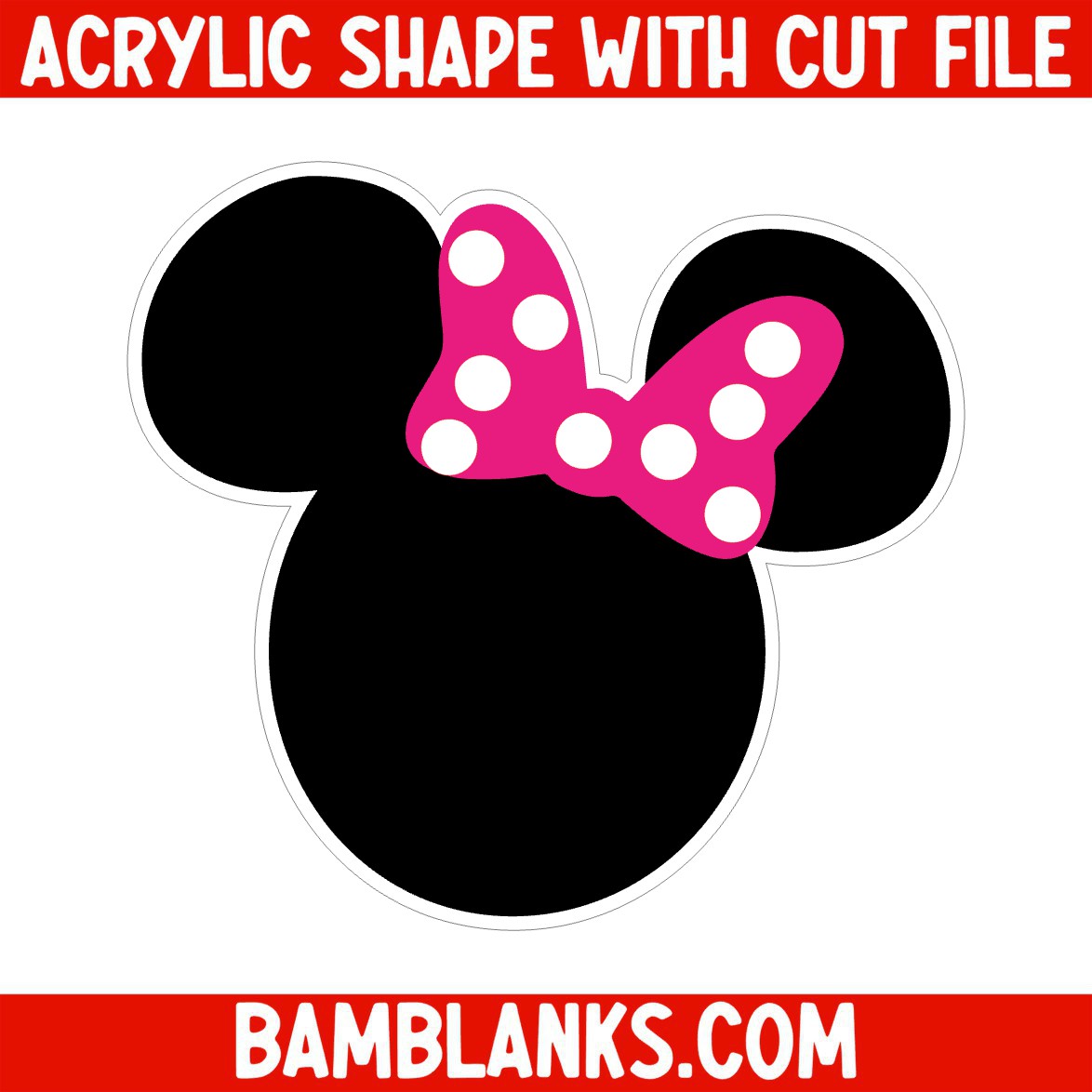 Girl Mouse - Acrylic Shape #263