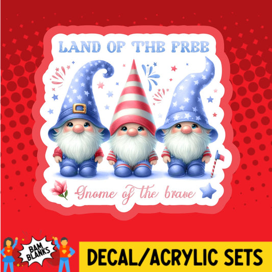 Gnome Of The Brave - DECAL AND ACRYLIC SHAPE #DA02752