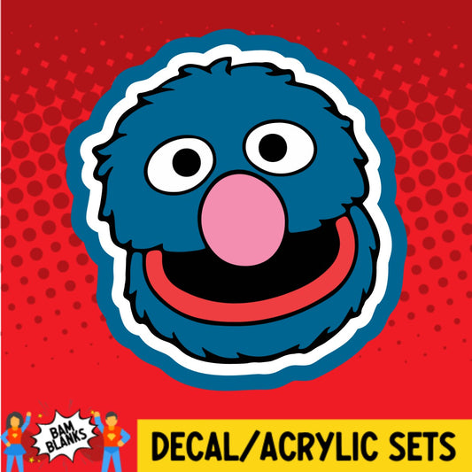 Grover - DECAL AND ACRYLIC SHAPE #DA02622