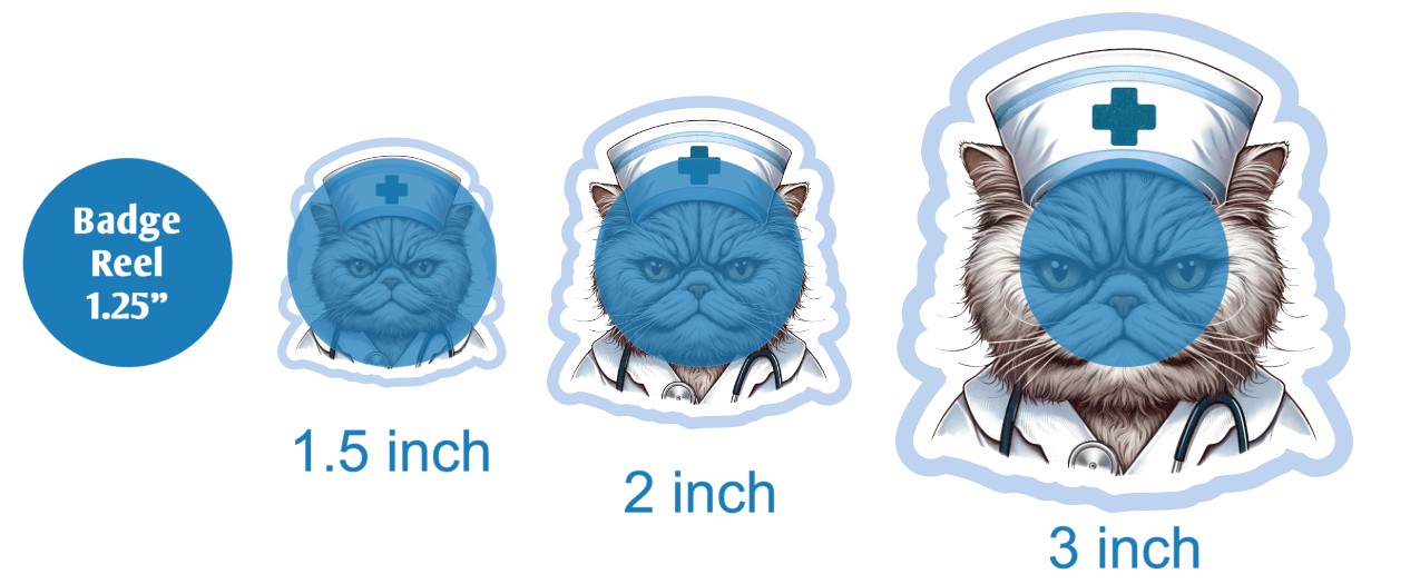 Grumpy Nurse Cat - DECAL AND ACRYLIC SHAPE #DA02357