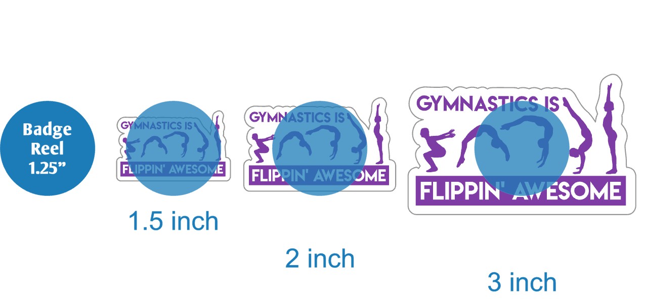 Gymnastics is Flippin Awesome - Acrylic Shape #1692