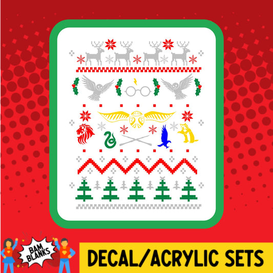 HP Ugly Sweater - DECAL AND ACRYLIC SHAPE #DA02438