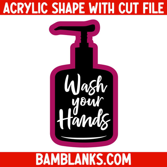 Hand Sanitizer - Acrylic Shape #246