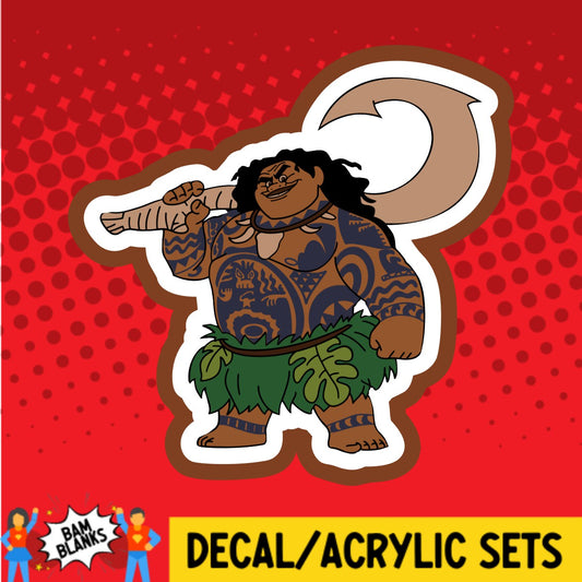 Hawaiian Demigod - DECAL AND ACRYLIC SHAPE #DA02203