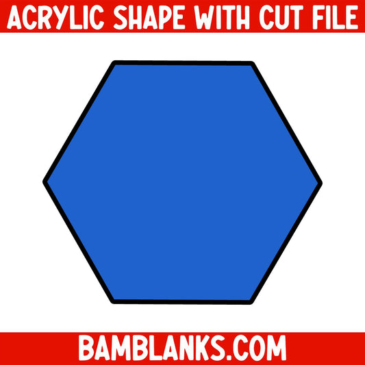 Hexagon - Acrylic Shape #965