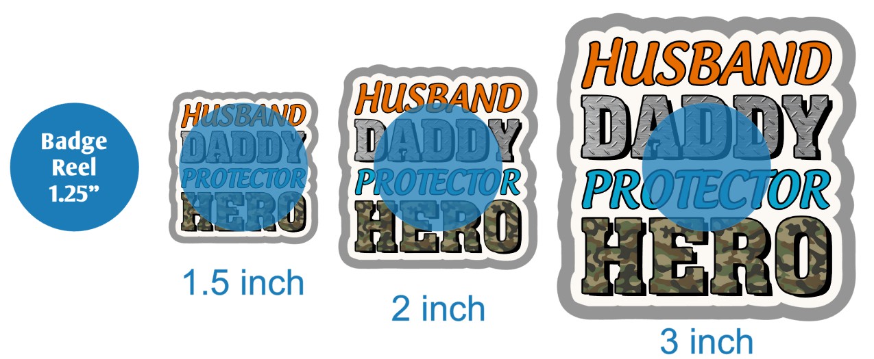 Husband Daddy Protector Hero - DECAL AND ACRYLIC SHAPE #DA02810