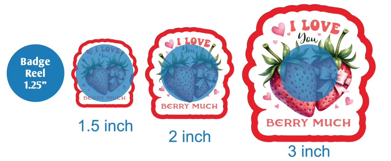 I Love You Berry Much - DECAL AND ACRYLIC SHAPE #DA03474