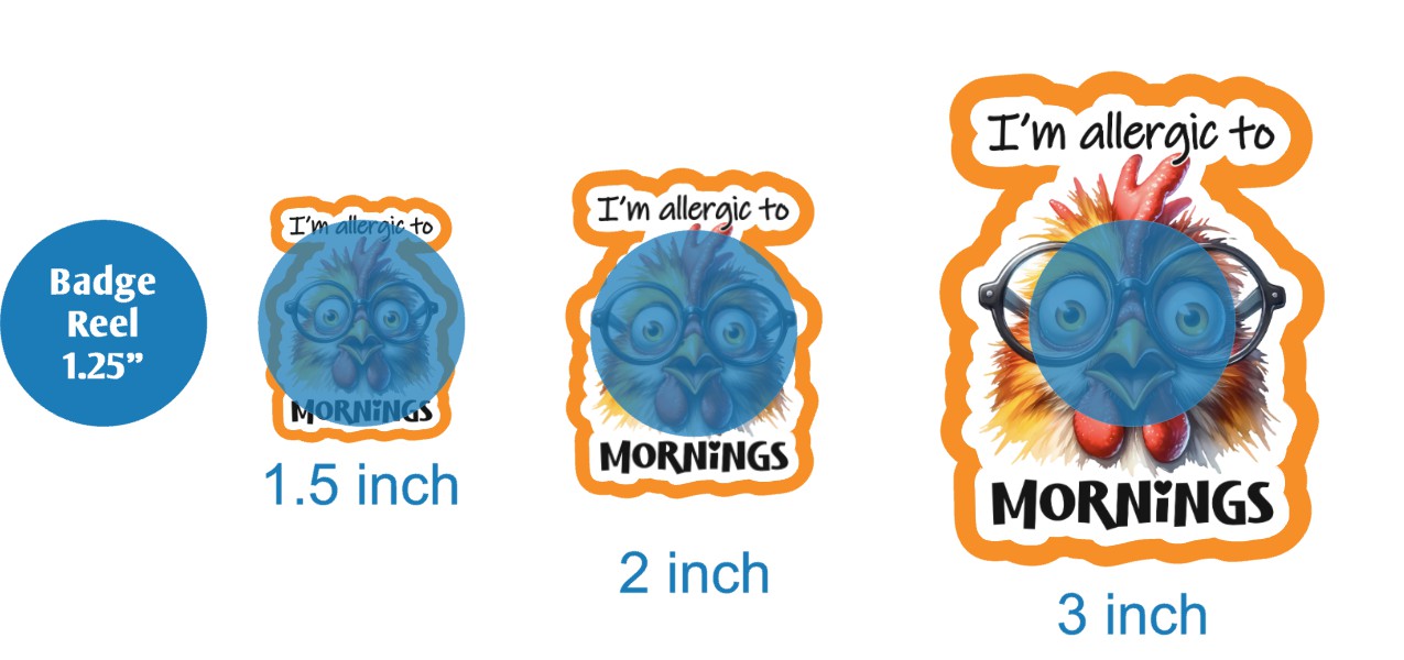 Im Allergic To Mornings - DECAL AND ACRYLIC SHAPE #DA03128