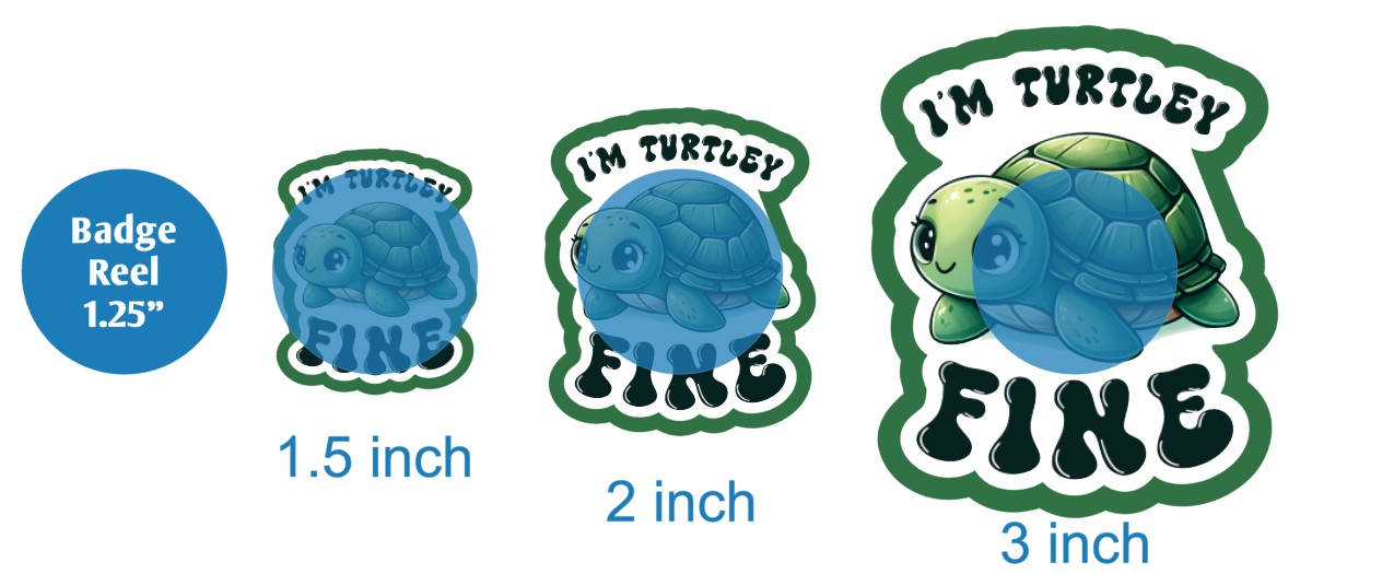 Im Turtley Fine - DECAL AND ACRYLIC SHAPE #DA02876